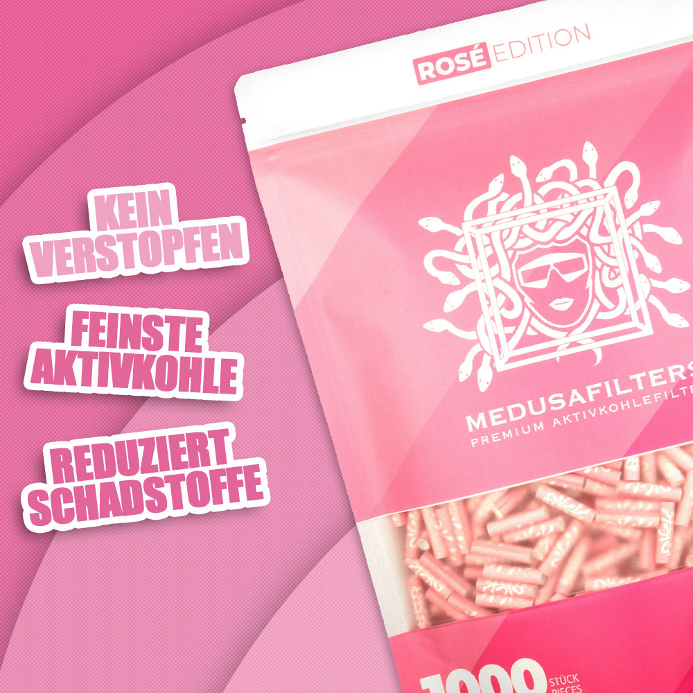 1000er Packung ROSÉ Edition - Medusafilters