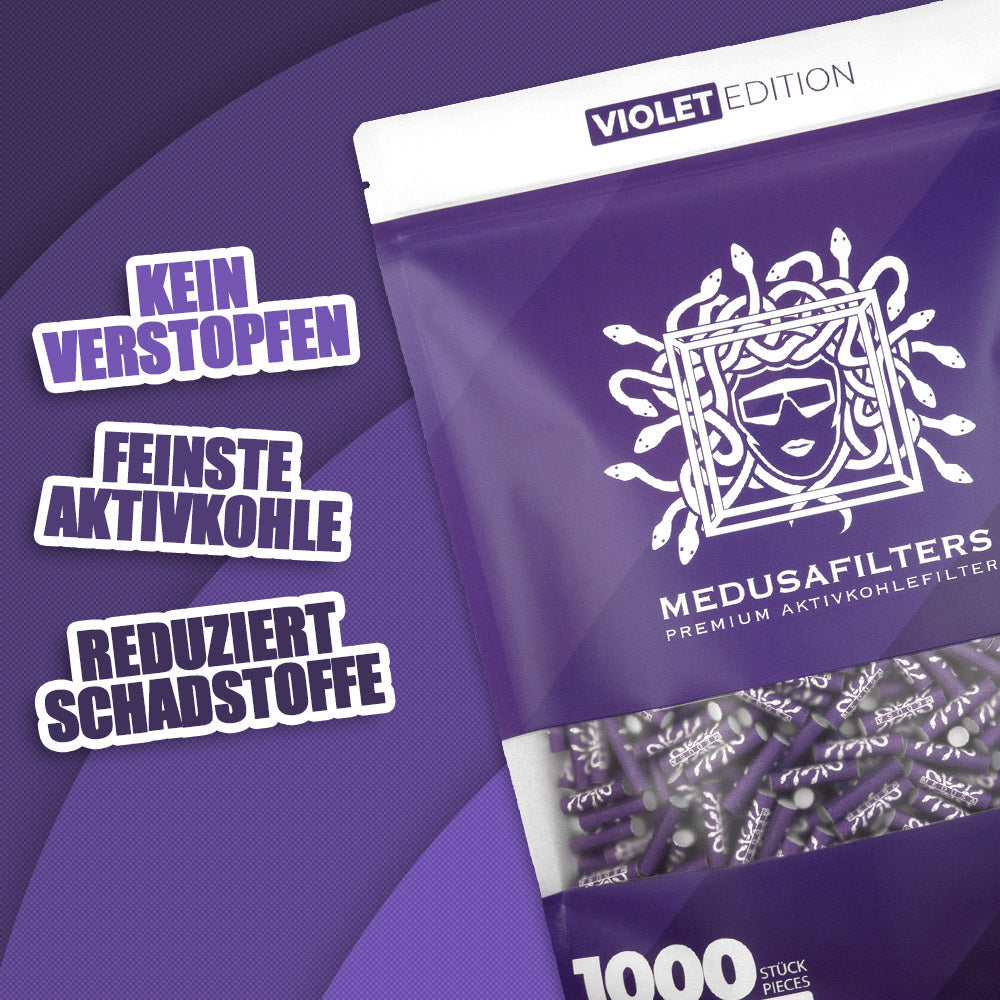 1000er Packung VIOLET Edition - Medusafilters