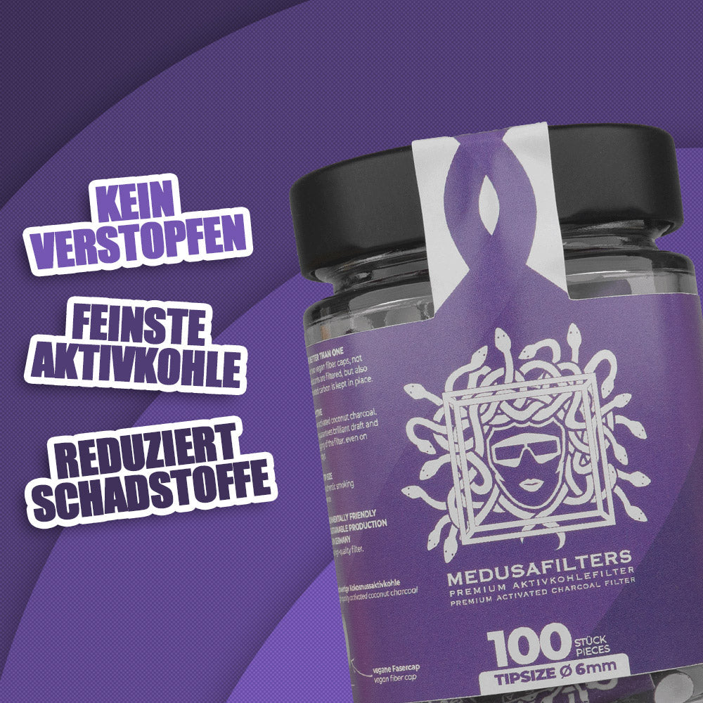 100er Glas VIOLET Edition - Medusafilters