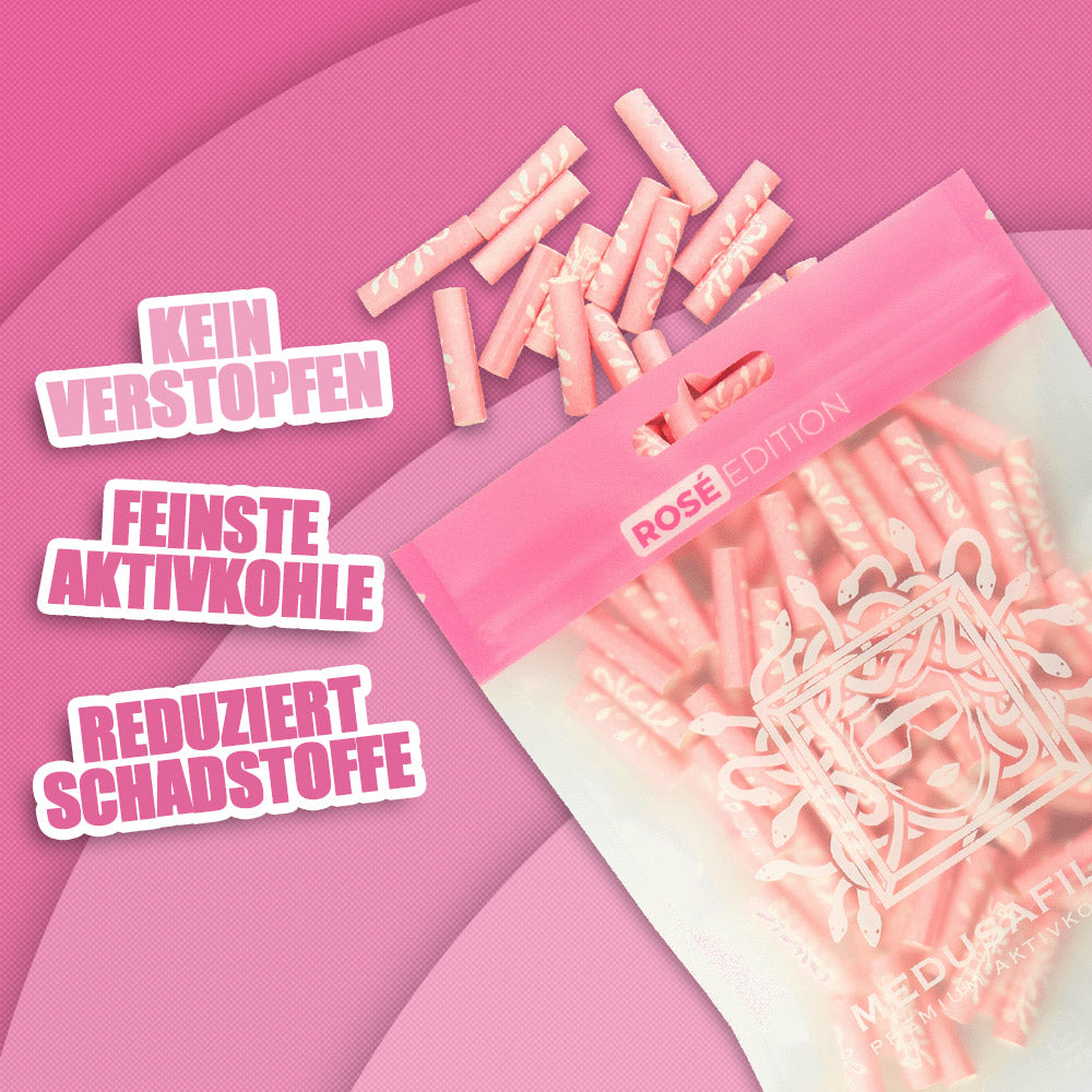 100er Packung ROSÉ Edition - Medusafilters