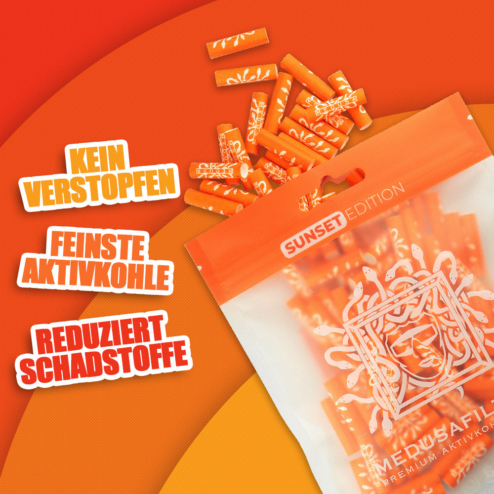 100er Packung SUNSET Edition - Medusafilters