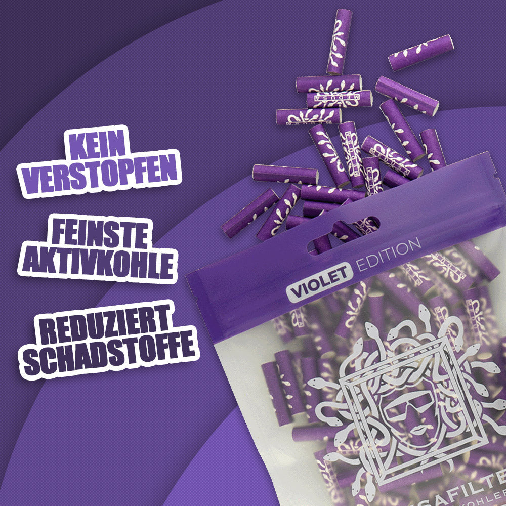 100er Packung VIOLET Edition - Medusafilters