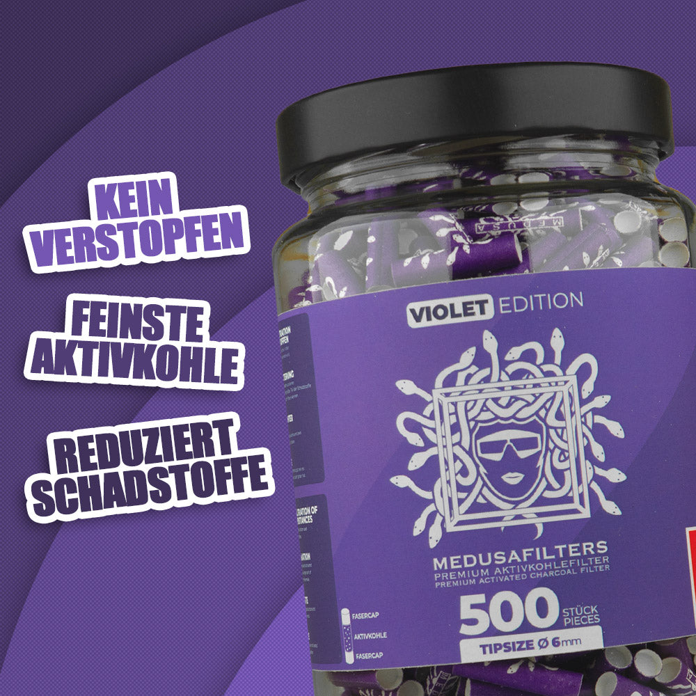 500er Glas VIOLET Edition - Medusafilters